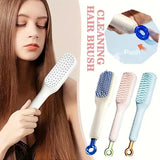 Self-Cleaning Hair Brush, One-Click Telescopic Hair Comb
