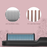 2-in-1 Hair Straightener Brush